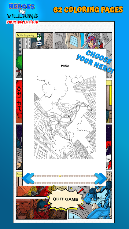 #2. Coloring Heroes vs Villains (Android) By: The Ares Interactive