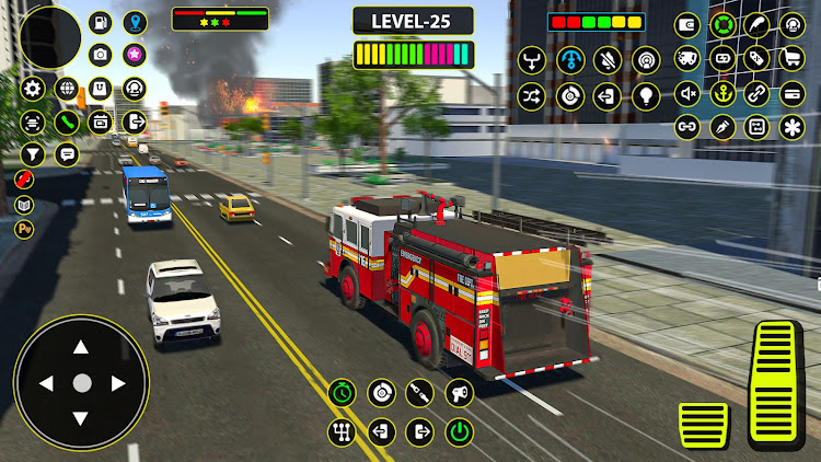 #5. US Firefighter Truck Rescue 3D (Android) By: Bat Cave Studio