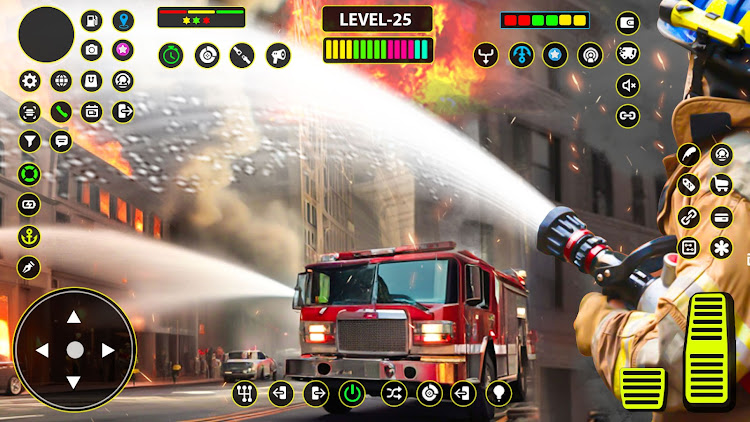 #3. US Firefighter Truck Rescue 3D (Android) By: Bat Cave Studio