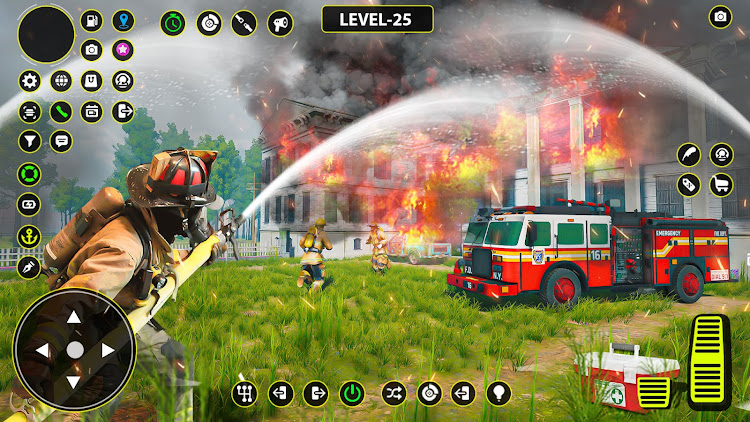 #8. US Firefighter Truck Rescue 3D (Android) By: Bat Cave Studio