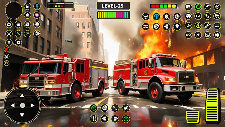 #9. US Firefighter Truck Rescue 3D (Android) By: Bat Cave Studio