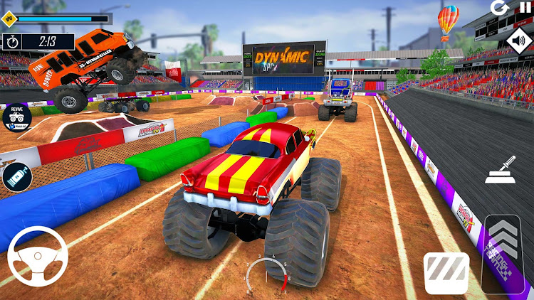 #2. Us Monster Truck Crazy Games (Android) By: Pixel Plus Studio