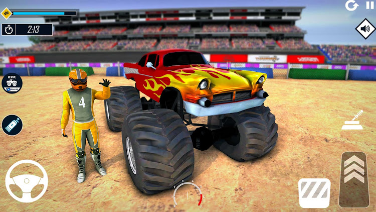 #3. Us Monster Truck Crazy Games (Android) By: Pixel Plus Studio