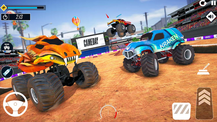 #5. Us Monster Truck Crazy Games (Android) By: Pixel Plus Studio