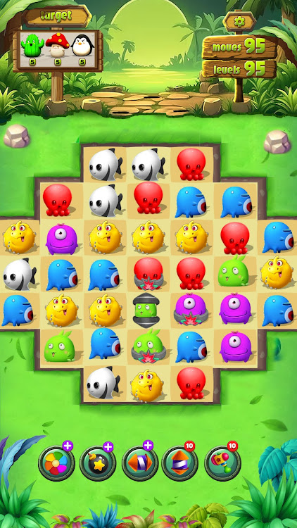 #3. Monster Blast Puzzle Games (Android) By: Italy Games studios