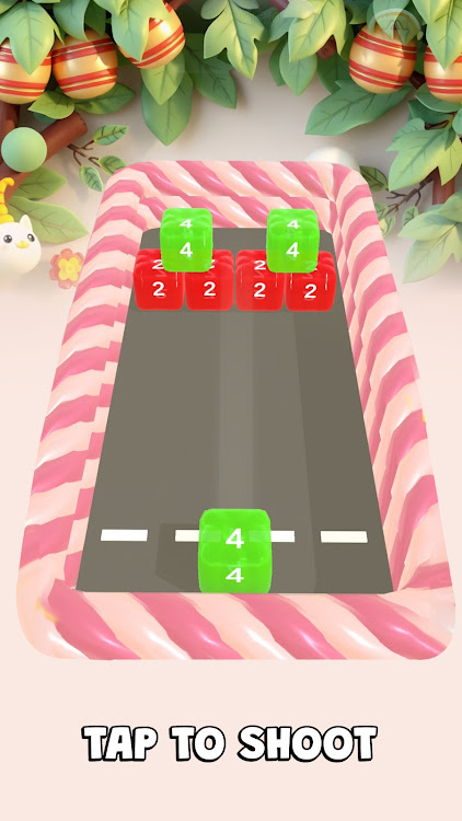 #7. Jelly Chain 2048 Cube Merge (Android) By: XGame Global