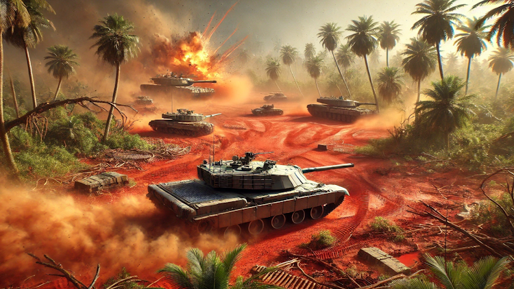 #2. Tank Battle Command (Android) By: Giraffe Games Studio