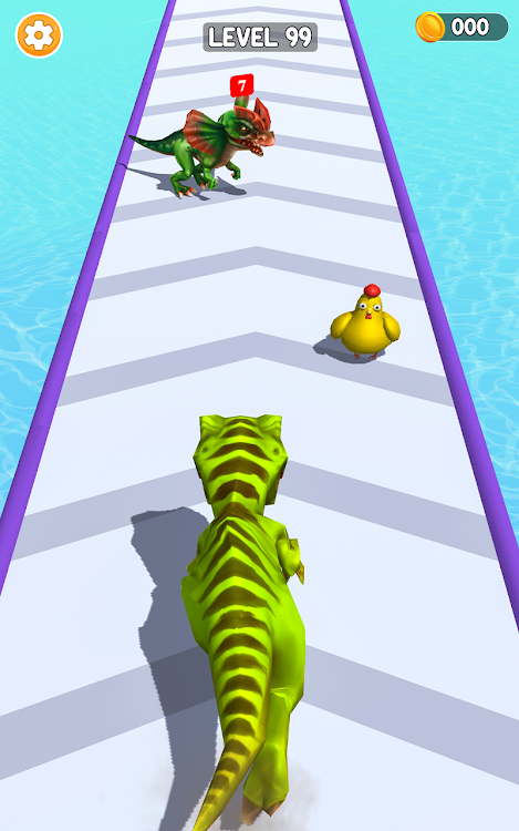 #2. Dino Run Merge:Dinosaur Games (Android) By: Treehouse Match Games