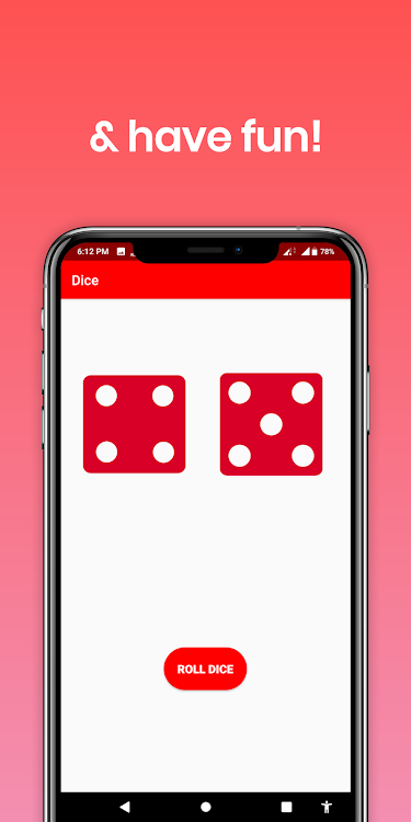 #3. Roll the Dice (Android) By: SmallBytes Corporation