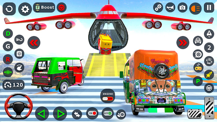 #7. Tuk Tuk Taxi Driving Games 3D (Android) By: Simulation Arena