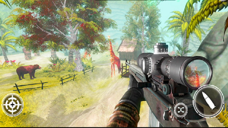 #5. Sniper Shooter Jungle Hunter (Android) By: World of Web- WOW