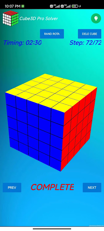 #10. Cube 3D 2x 3x 4x 5x Solver Pro (Android) By: Mr.smith