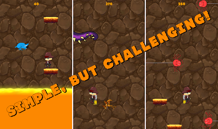 #2. Jetpack Jump Game Volcano Jump (Android) By: Alchemist Studio