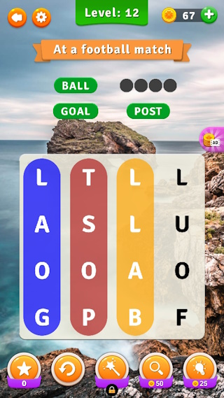 #4. Word Search Unraveled (Android) By: W3D