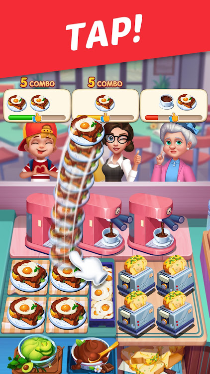 #4. Cooking World: Restaurant Game (Android) By: MAGIC SEVEN