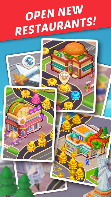 #7. Cooking World: Restaurant Game (Android) By: MAGIC SEVEN