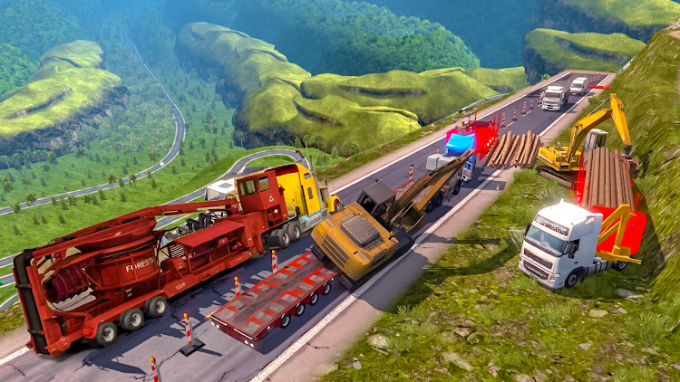 #3. Truck Simulator :Euro 3D Truck (Android) By: Redstone Creatives