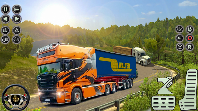 #4. Truck Simulator :Euro 3D Truck (Android) By: Redstone Creatives