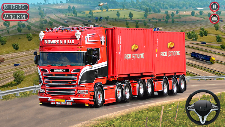 #9. Truck Simulator :Euro 3D Truck (Android) By: Redstone Creatives