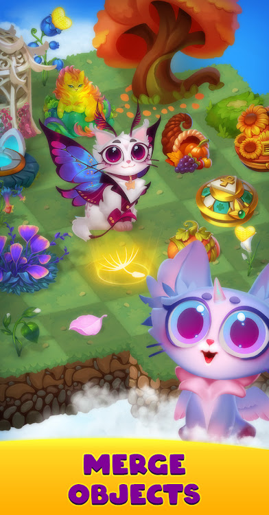 #5. Merge Cats: Magic games (Android) By: TATA22 LLP