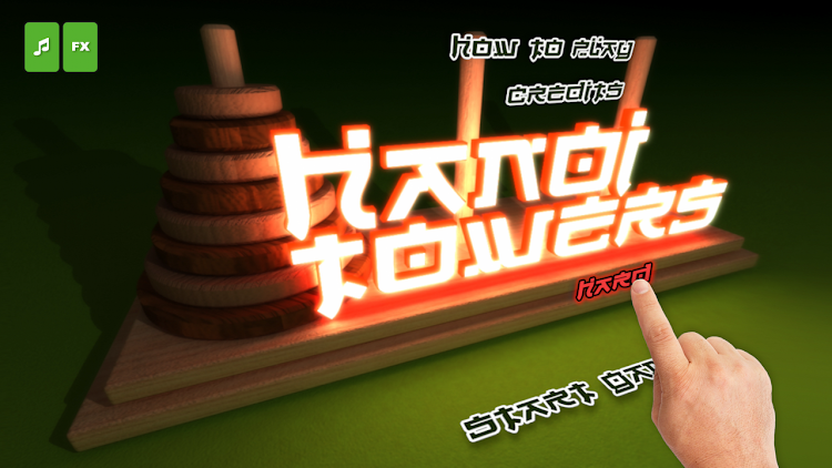 #9. The Hanoi Towers Lite (Android) By: 3DLogical®