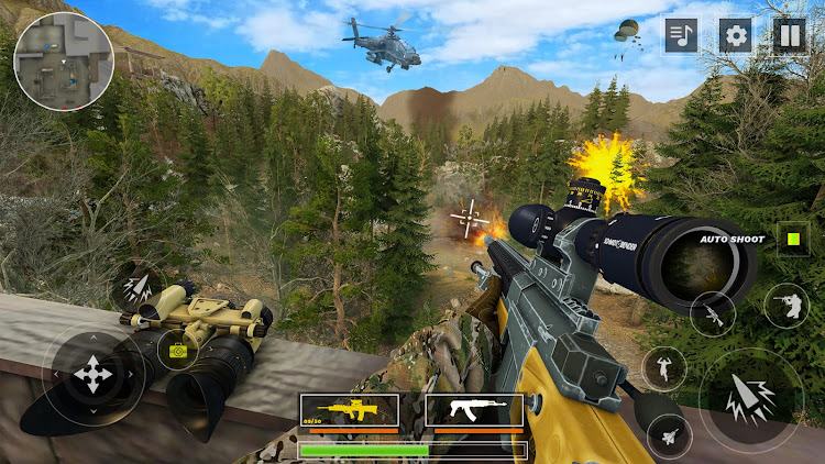 #4. War Sniper Strike: Gun Games (Android) By: FunPlay Games