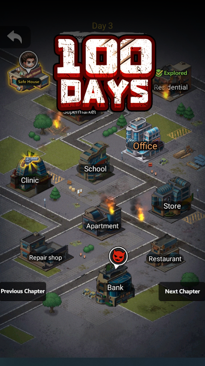 #2. Survival 100 Days (Android) By: CUTE FUN GAME TECHNOLOGY LIMITED