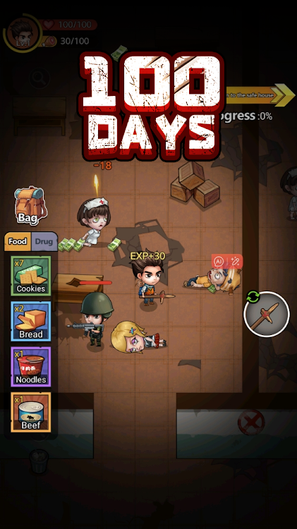 #3. Survival 100 Days (Android) By: CUTE FUN GAME TECHNOLOGY LIMITED