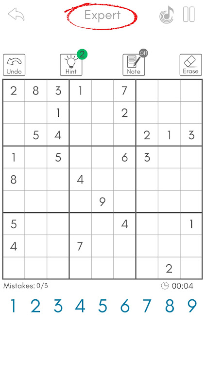 #4. Sudoku King® - Daily Puzzle (Android) By: Gametion