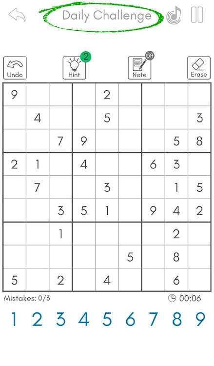 #9. Sudoku King® - Daily Puzzle (Android) By: Gametion