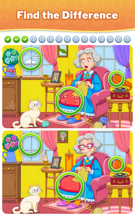 #9. Differences - Find & Spot It (Android) By: Guru Puzzle Game