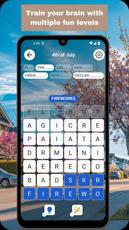 #2. AltWords - Dynamic Word Search (Android) By: Martini Moments Studio