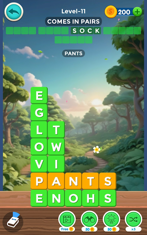 #3. Wonder Stacks: Word Discovery (Android) By: Casual Games For Everyone