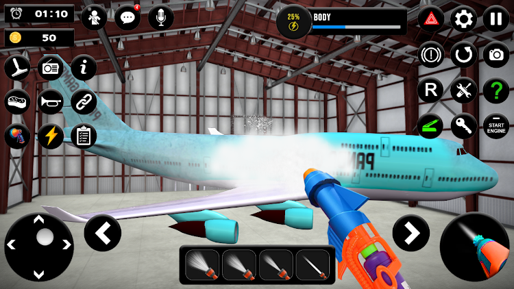 #6. Flight Pilot Plane Wash Game (Android) By: Panda Gamerz Studios