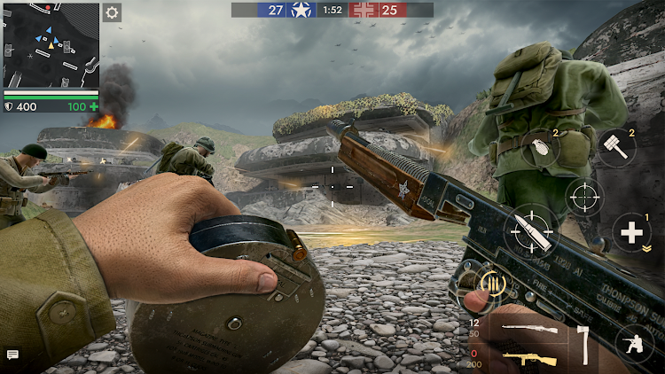 #9. World War Heroes — WW2 PvP FPS (Android) By: Azur Interactive Games Limited