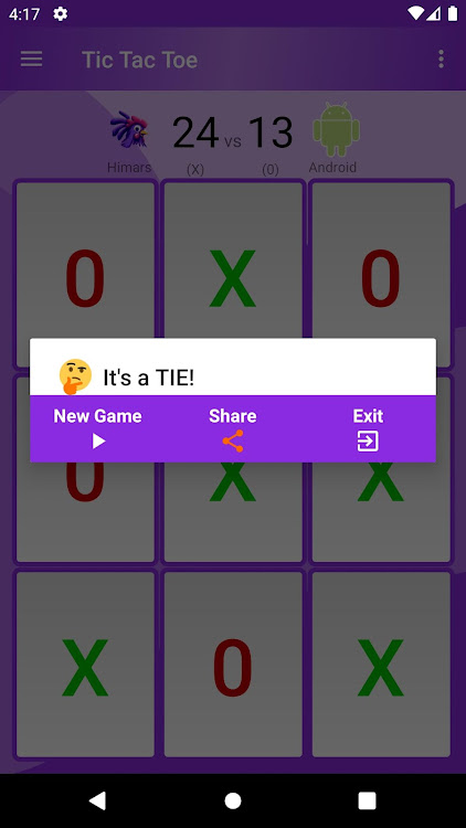 #4. Tic Tac Toe (Android) By: Sérgio Moreira