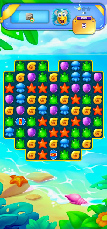 #7. Oceanic Merge 3 Puzzle (Android) By: Cool and Fun Games Ltd