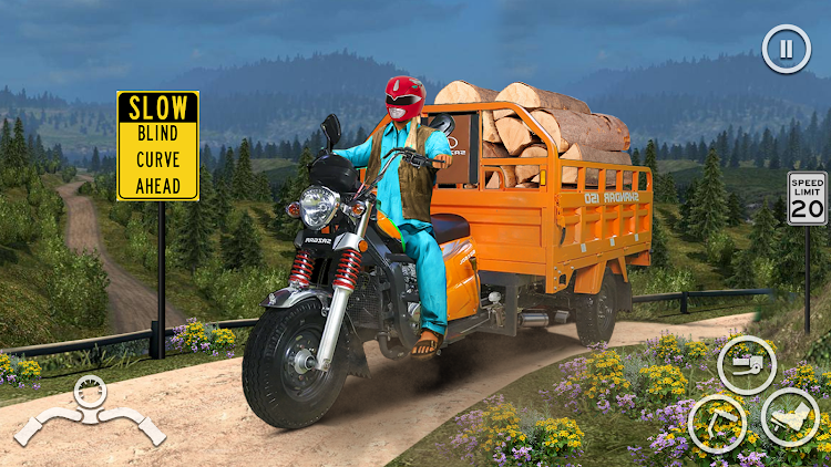 #3. Loader Rickshaw Simulator 2023 (Android) By: The Offroad Studio