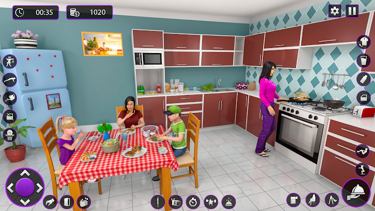 #2. Single Mom Sim Mother Games (Android) By: Billion Gaming Studio