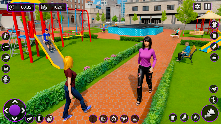 #5. Single Mom Sim Mother Games (Android) By: Billion Gaming Studio