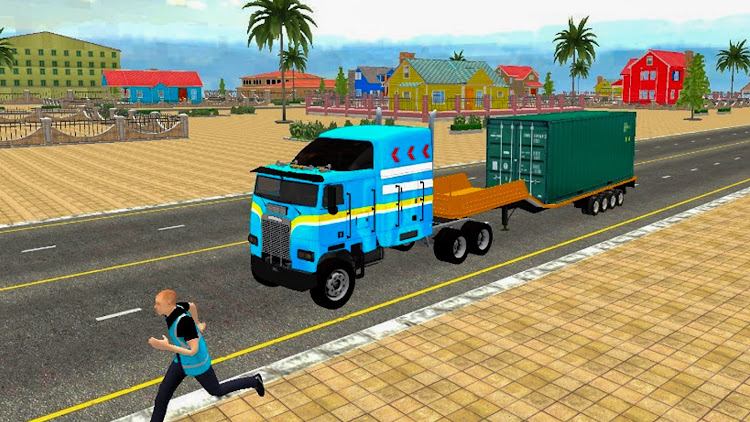 #2. Truck Games Euro Truck Driving (Android) By: Skyroute Gamers