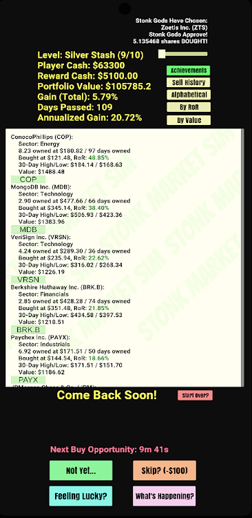#8. Stock Market Simulator (Android) By: CoopCulture Games