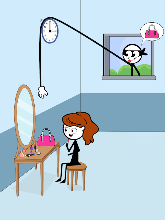 #8. Stick Robber: Brain Puzzle (Android) By: Happy Giggles