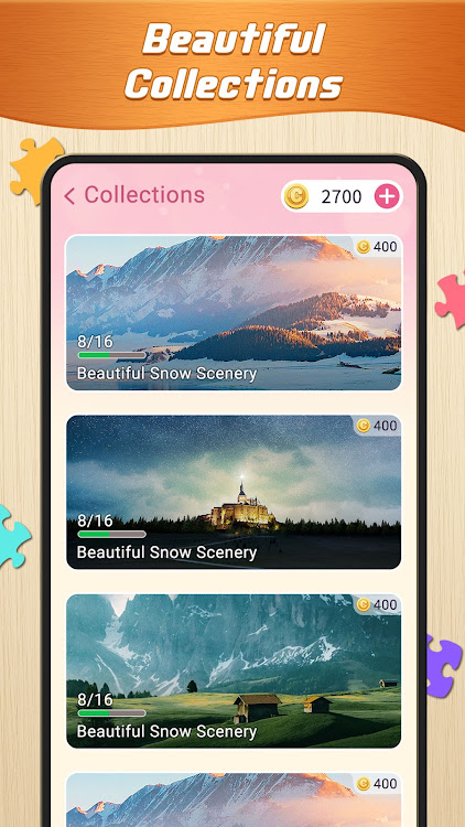 #4. Daily Jigsaw Puzzles (Android) By: Big Cake Apps