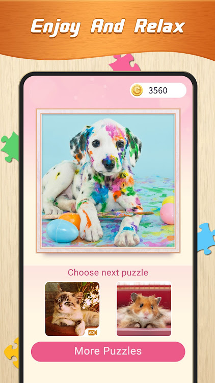 #5. Daily Jigsaw Puzzles (Android) By: Big Cake Apps