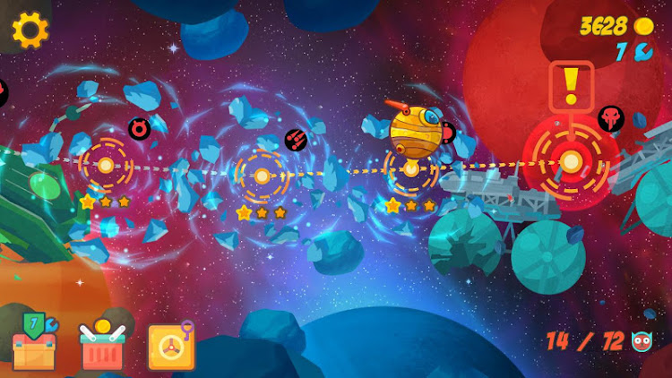 #3. Space Shmup: Cat vs Asteroids (Android) By: Draftline Games