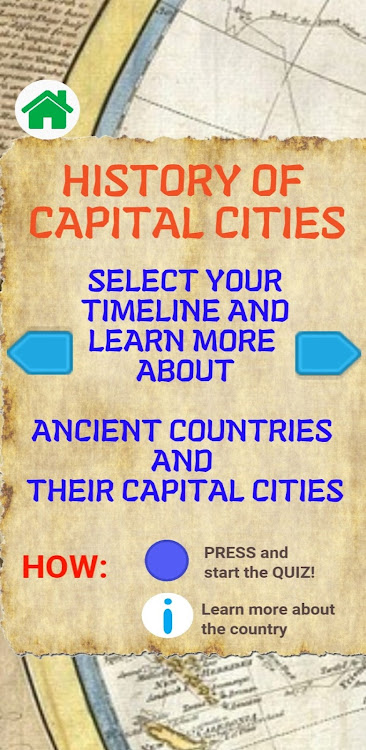 #6. History of World Capitals Quiz (Android) By: ChanduGames