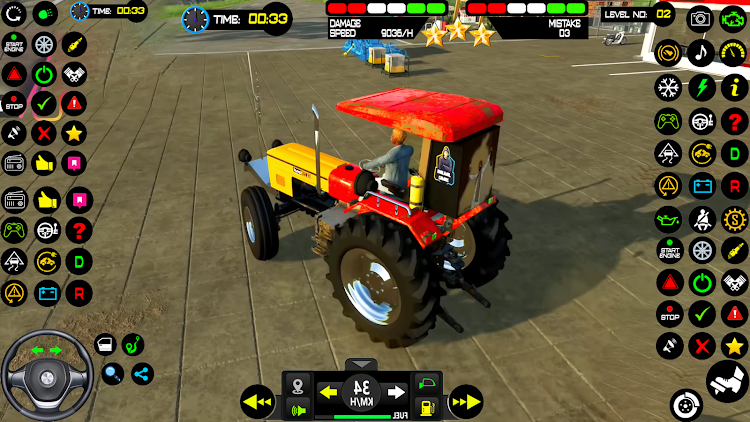 #2. Indian Tractor Game Farming 3d (Android) By: Gaming Street Inc.