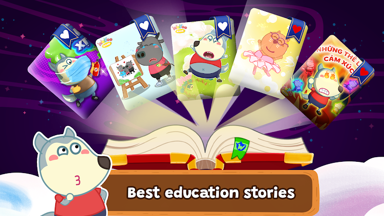 #4. Wolfoo Stories, Book for Kids (Android) By: Wolfoo LLC