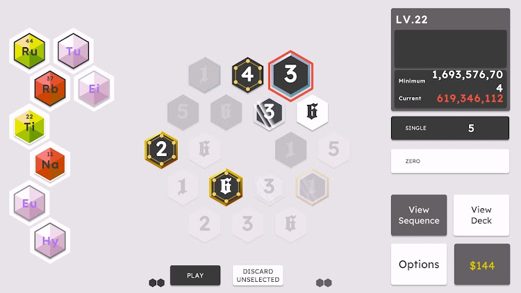 #4. Hexeract: Balatro-like game (Android) By: GoGoong Studio